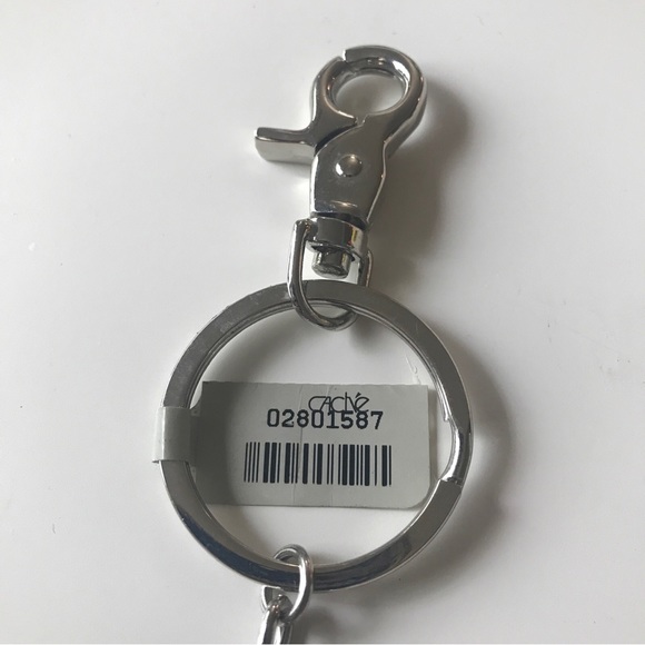 Cache Martini Glass Keychain Rhinestones Green NWOT Key Chain Ring. - Picture 4 of 5